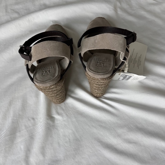 Brunello Cucinelli Suede Strappy Wedges Size 38 - Picture 5 of 10